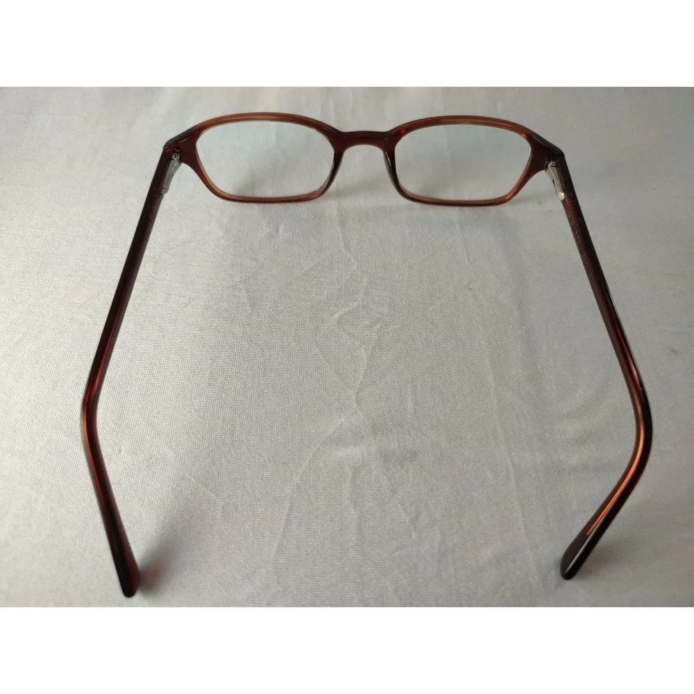 Vintage ROMCO Brown‎ Acetate Eyeglass Frames 19-55 USA Military 5 1/2
